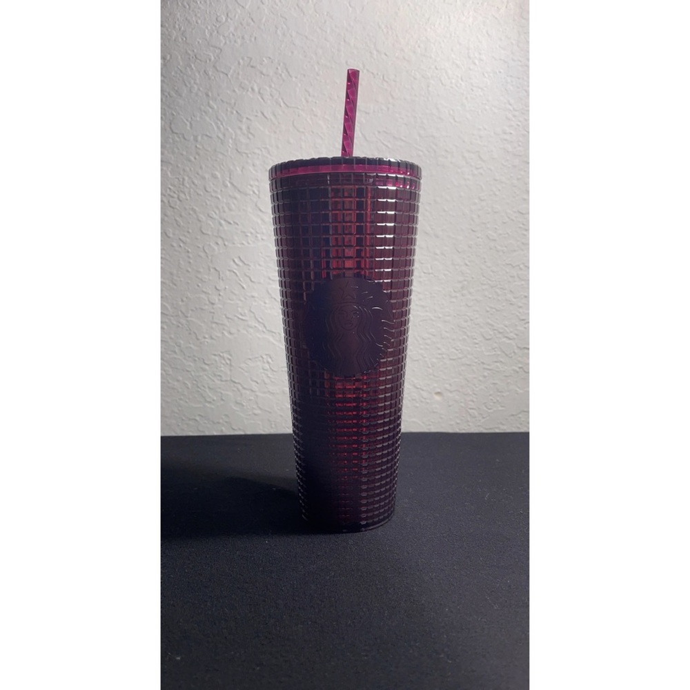 Starbucks plum grid